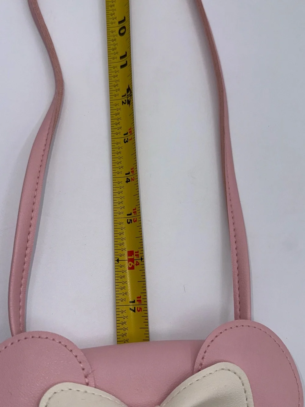 Minnie Mouse Ears Pink Girls Crossbody Purse Toddler Dress-Up Party Cruise